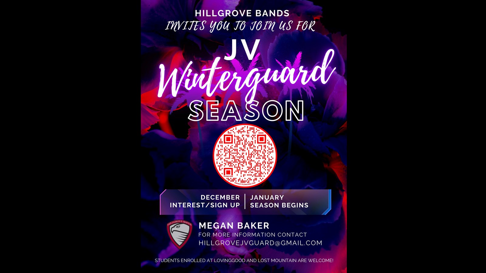 Middle School Color Guard with Hillgrove High School